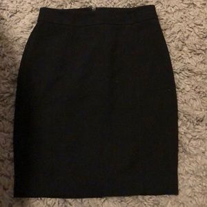 Black pencil skirt